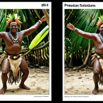 Okay, here are two image prompts based on the provided text, summarizing the challenges and solutions in preserving traditional Solomon Islands dance: