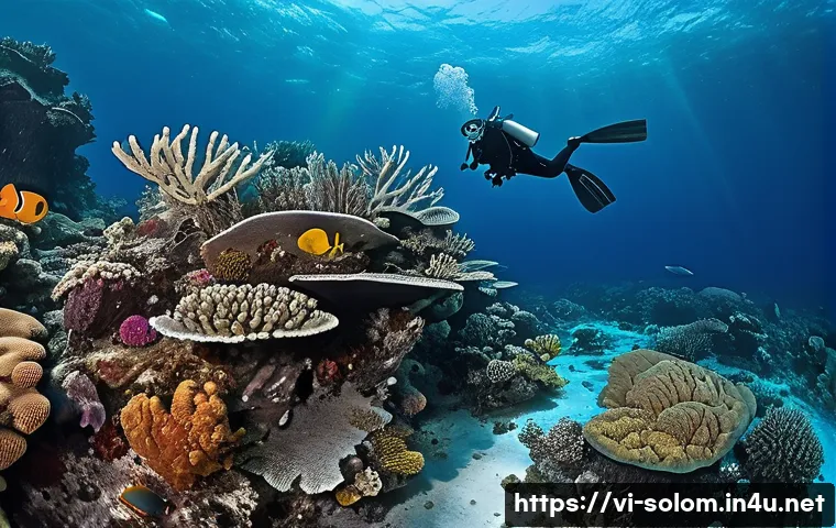 솔로몬 제도 우기와 건기 - **Underwater Paradise with Historical Echoes:** "An awe-inspiring underwater scene in the Solomo...